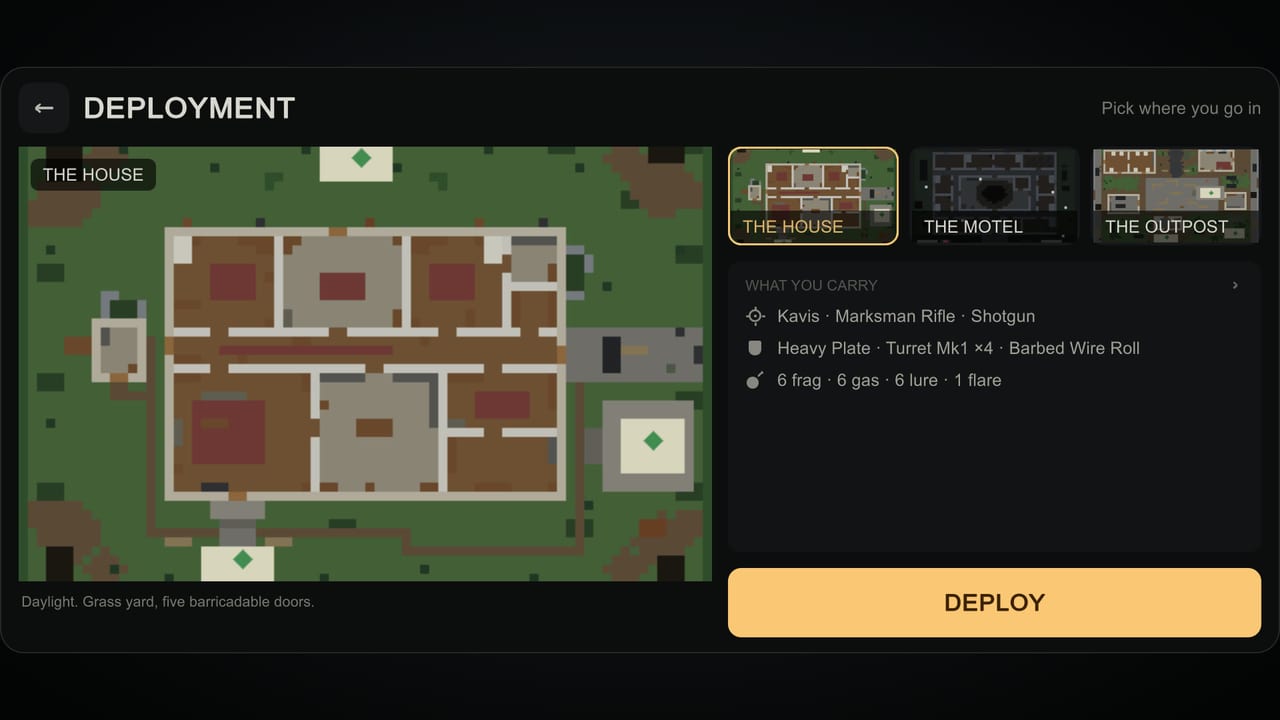 Deployment: choosing the location and the light you walk into